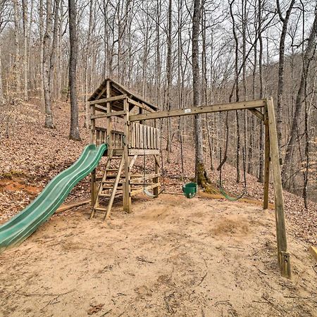 Luxury Cabin Rental In Franklin With Private Hot Tub Exterior foto