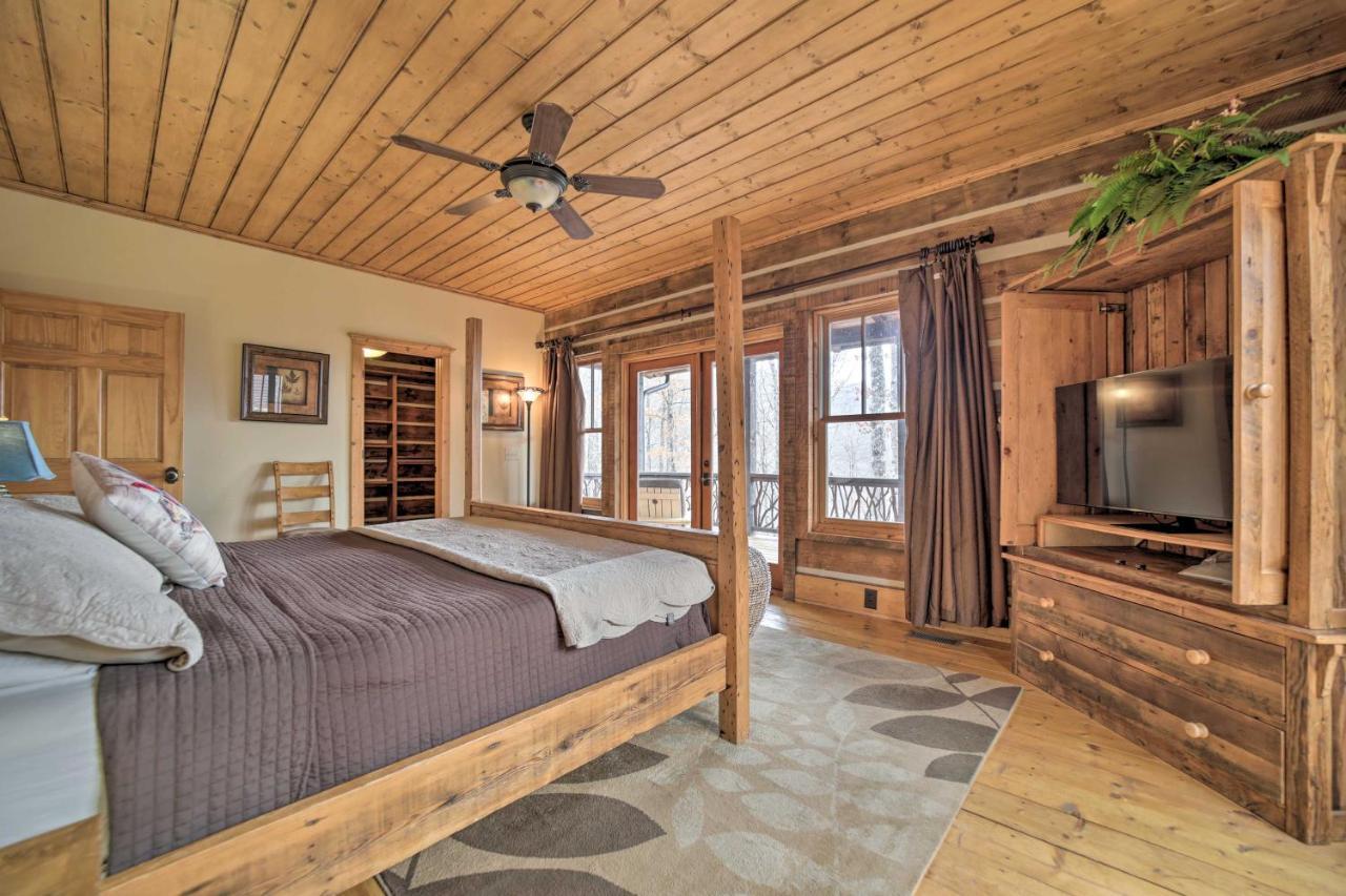 Luxury Cabin Rental In Franklin With Private Hot Tub Exterior foto